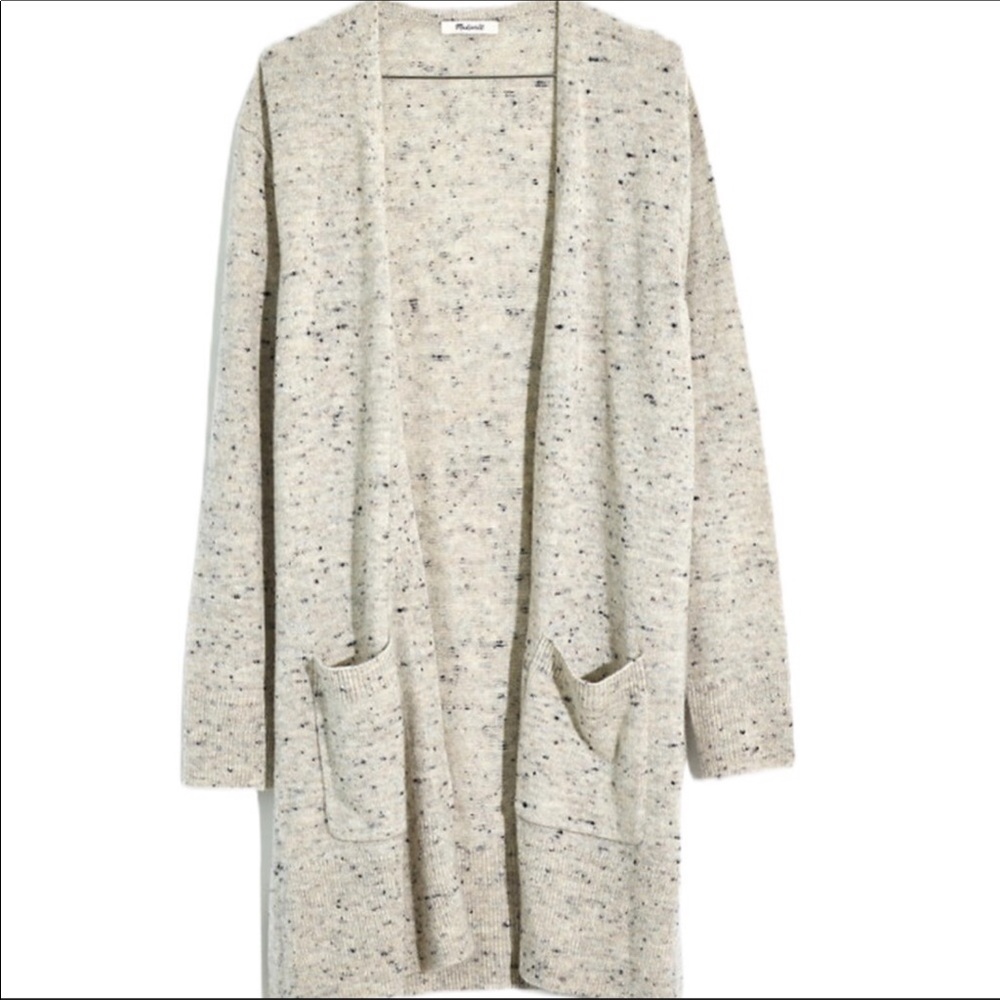 Madewell Donegal Kent Cardigan Sweater Gray NWT M - Picture 3 of 9